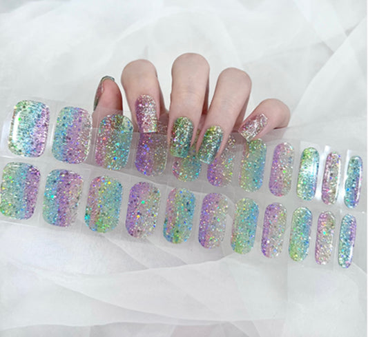 Rainbow Rave NO LIGHT Air Dry Gel Wraps