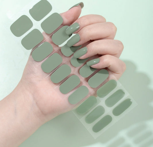 Army Green NO LIGHT Air Dry Gel Wraps