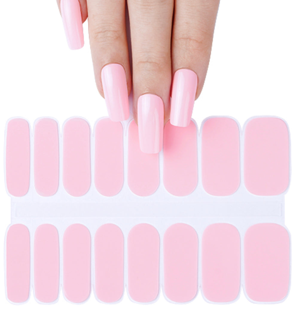 Pretty in Pink Semi-Cured Gellies Nail Wrap