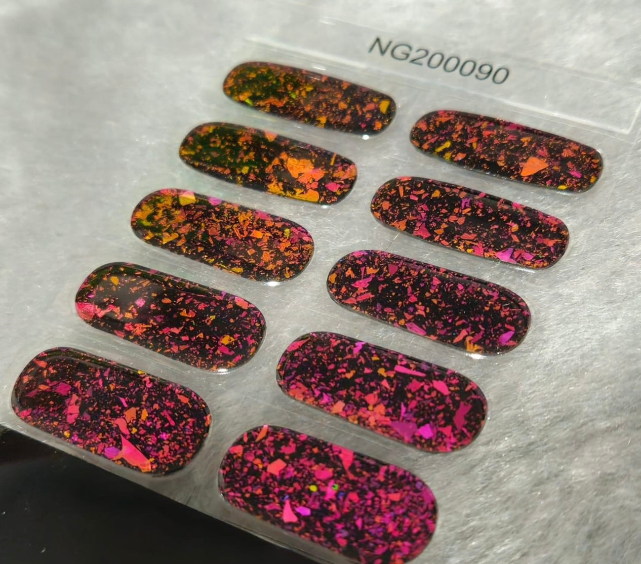 Galaxy Flakies Semi-Cured Gel Nail Wrap