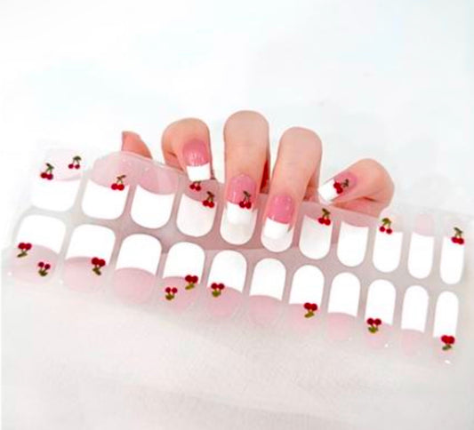 Cherry Ooh La La NO LIGHT Air Dry Gel Wraps