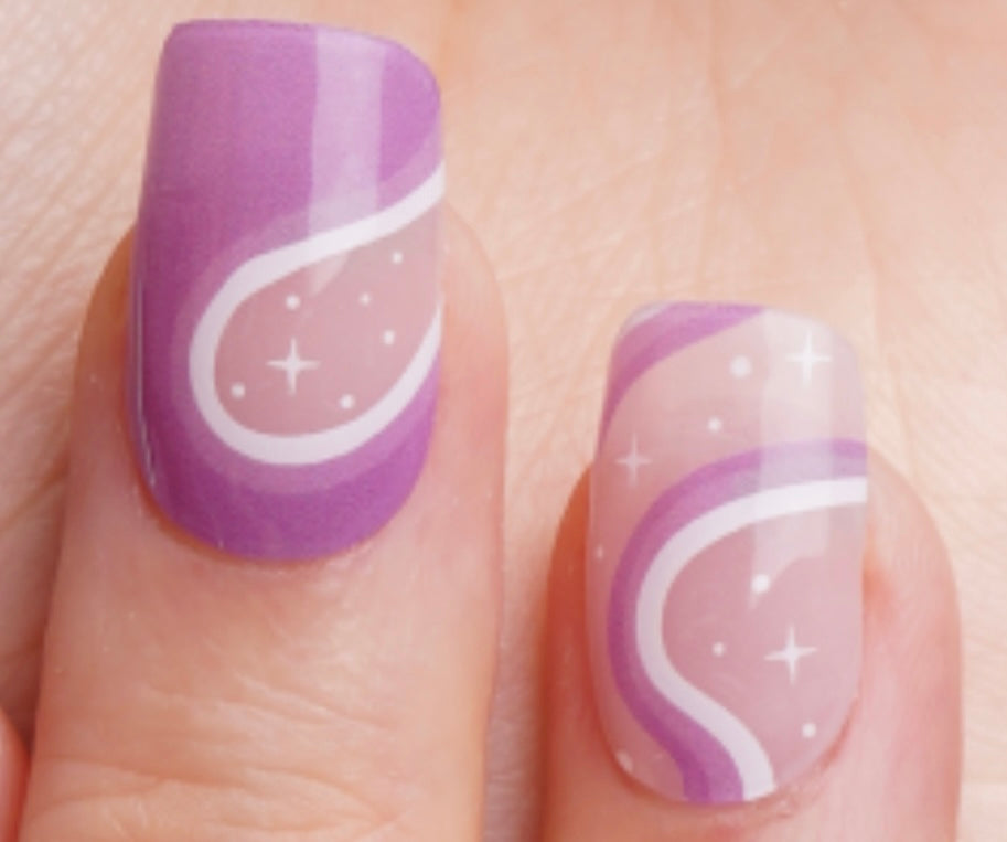 Head In The Clouds Semi-Cured Gel Nail Wrap