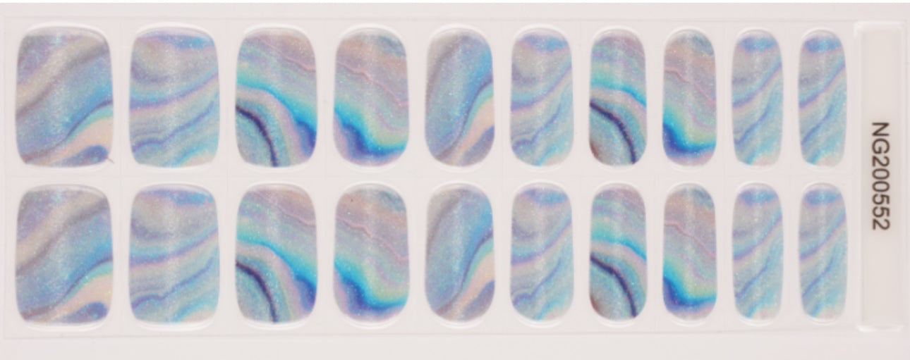 Shimmer Tides Semi-Cured Gel Nail Wrap