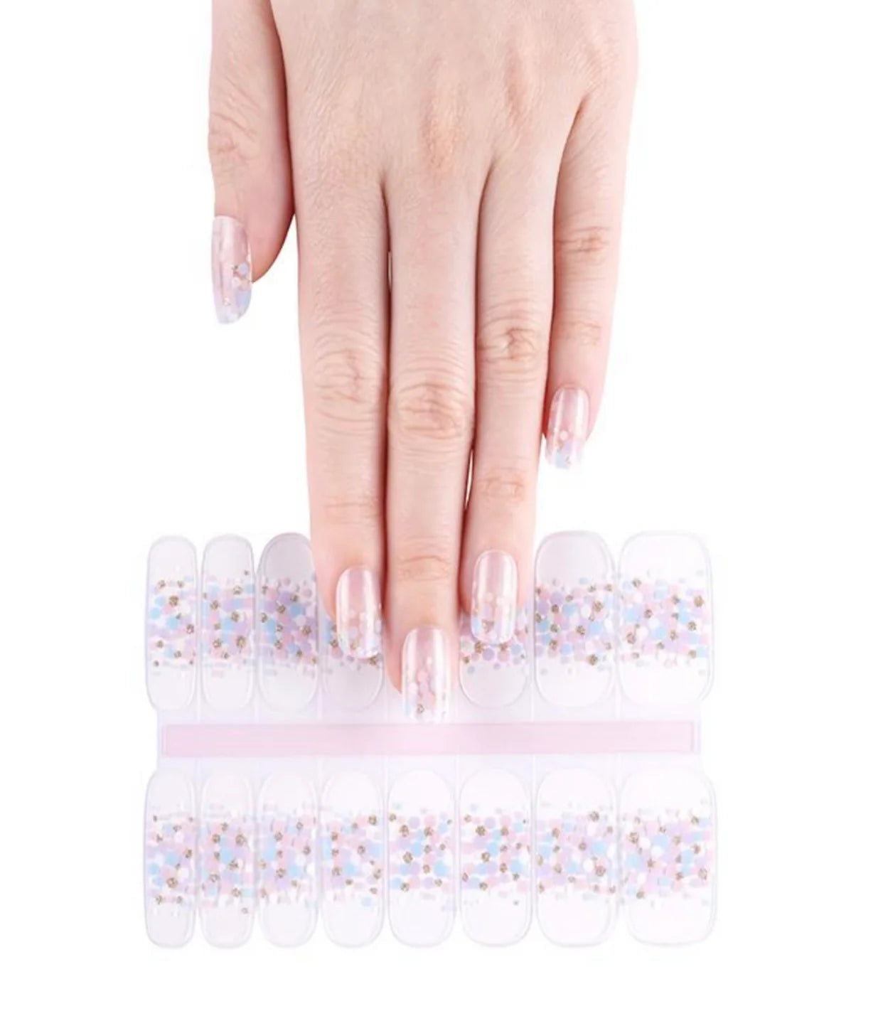 French Fizz Semi-Cured Gellies Nail Wrap