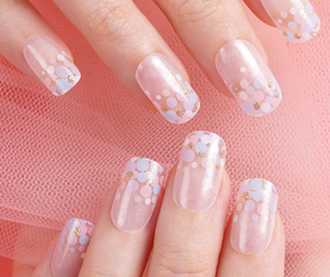 French Fizz Semi-Cured Gellies Nail Wrap