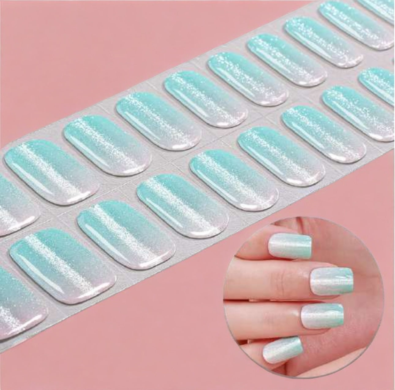 Arctic Mist (Cat Eye) NO LIGHT Air Dry Gel Wraps