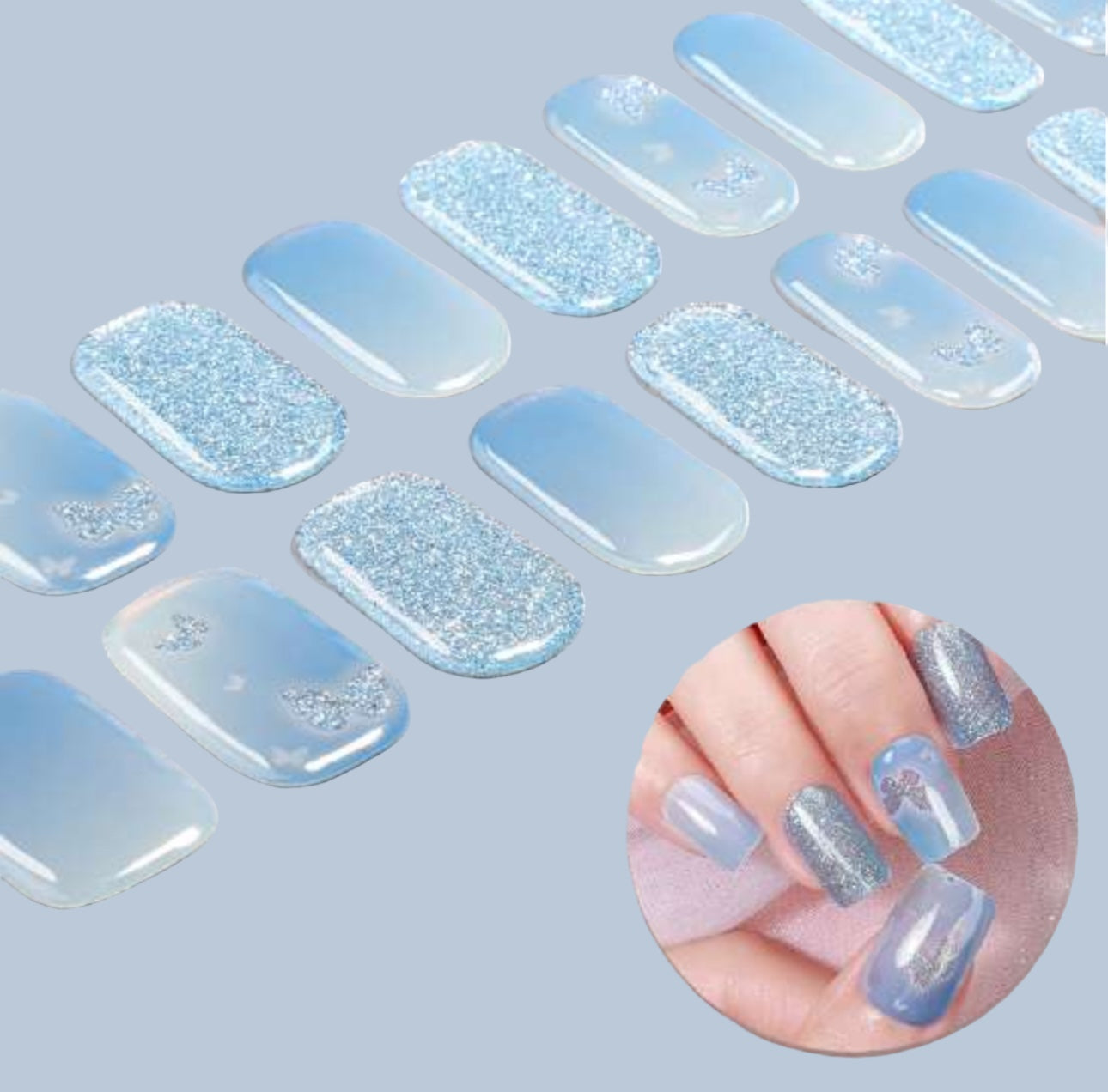 Wings of Ice NO LIGHT Air Dry Gel Wraps