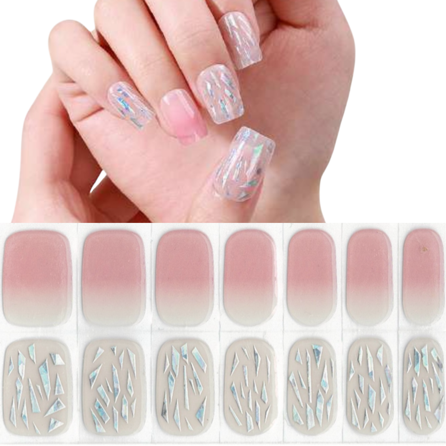 Rosé Reflections NO LIGHT Air Dry Gel Wraps