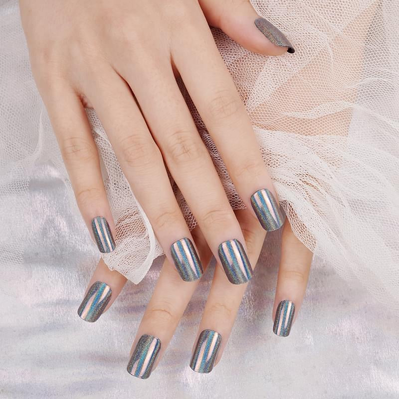 Dazzling Oilslick Holographic Semi-Cured Gel Nail Wrap
