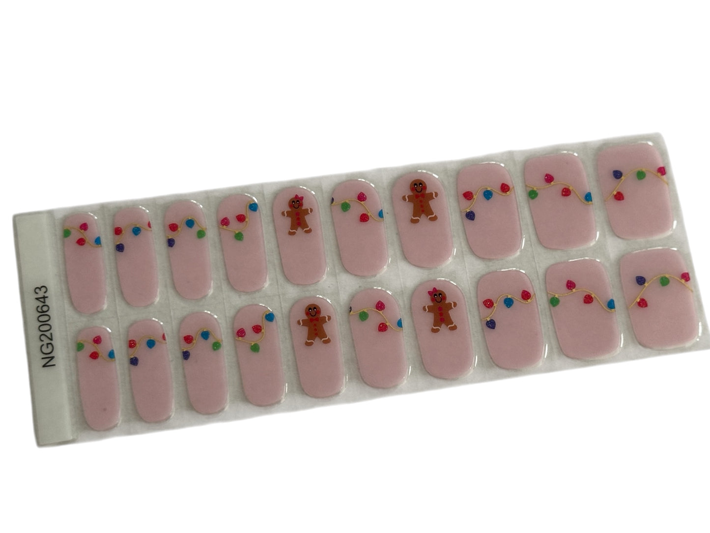 Gingerbread Lane Semi-Cured Gel Nail Wrap