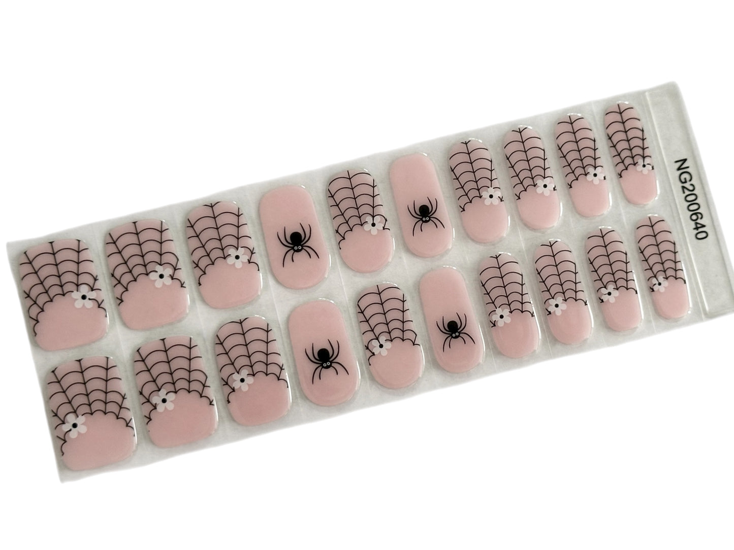 Webbed & Wicked French Tips Semi-Cured Gel Nail Wrap