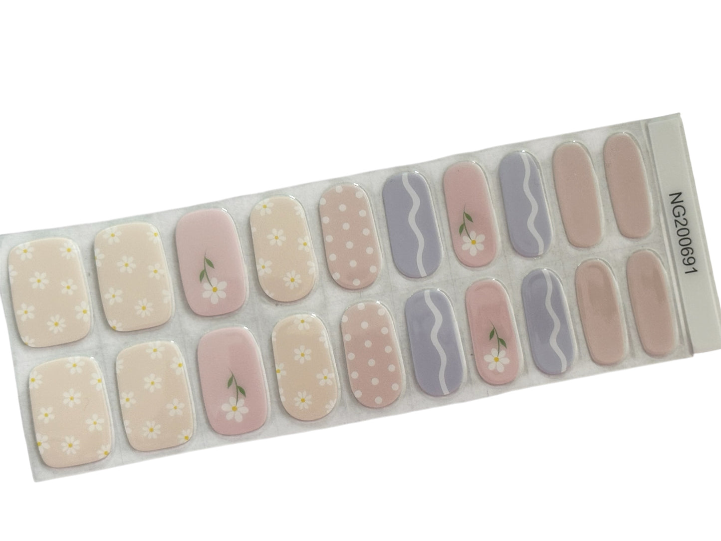Daisy Days Semi-Cured Gel Nail Wrap