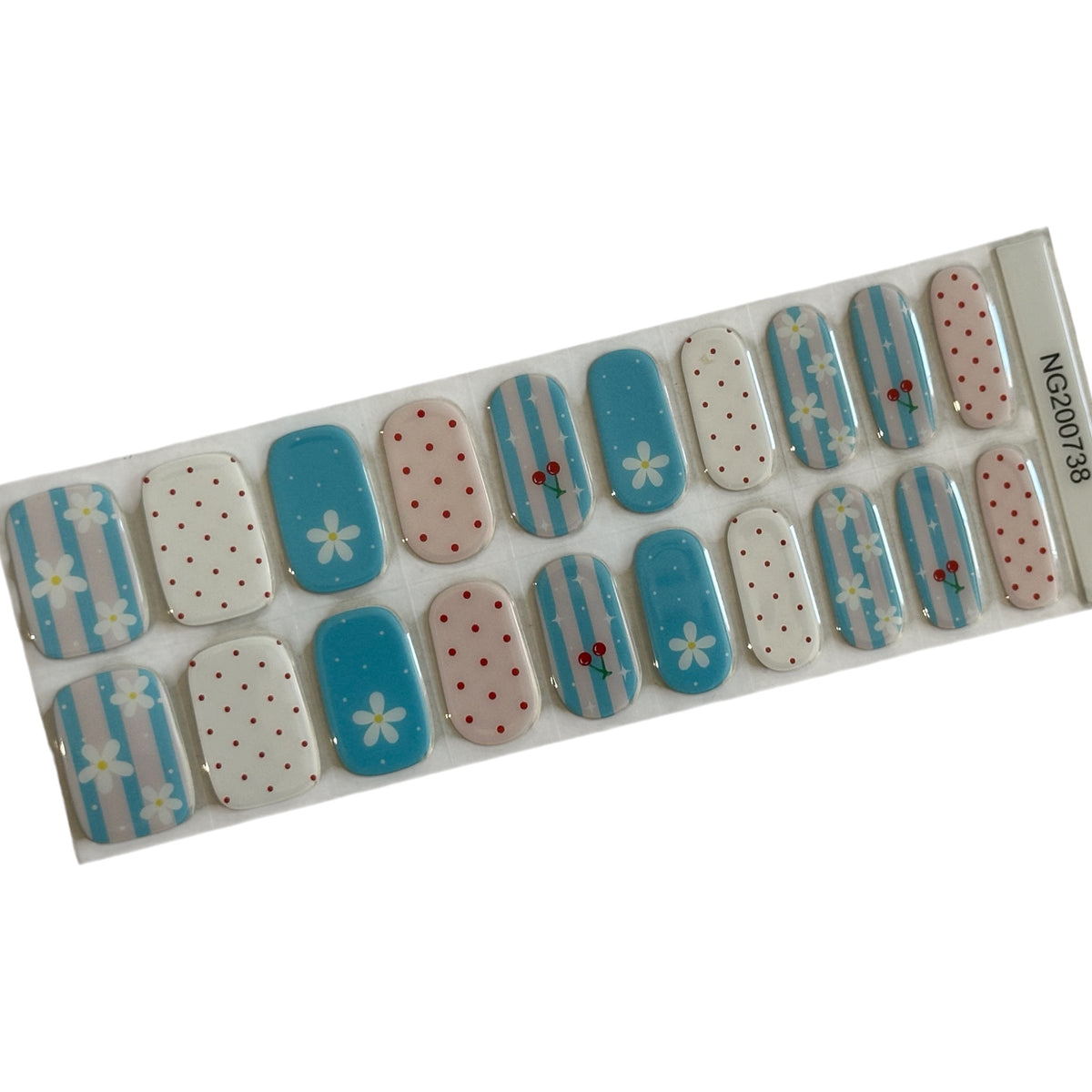 Picnic Perfect Semi-Cured Gel Nail Wrap