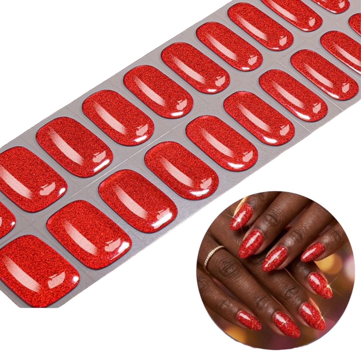 Seeing Red NO UV LIGHT Air Dry Gel Wraps