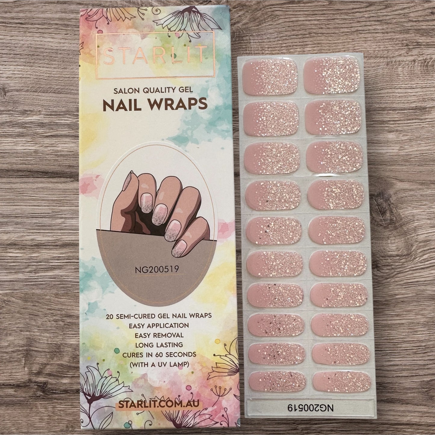 Blush Bash Semi-Cured Gel Nail Wrap