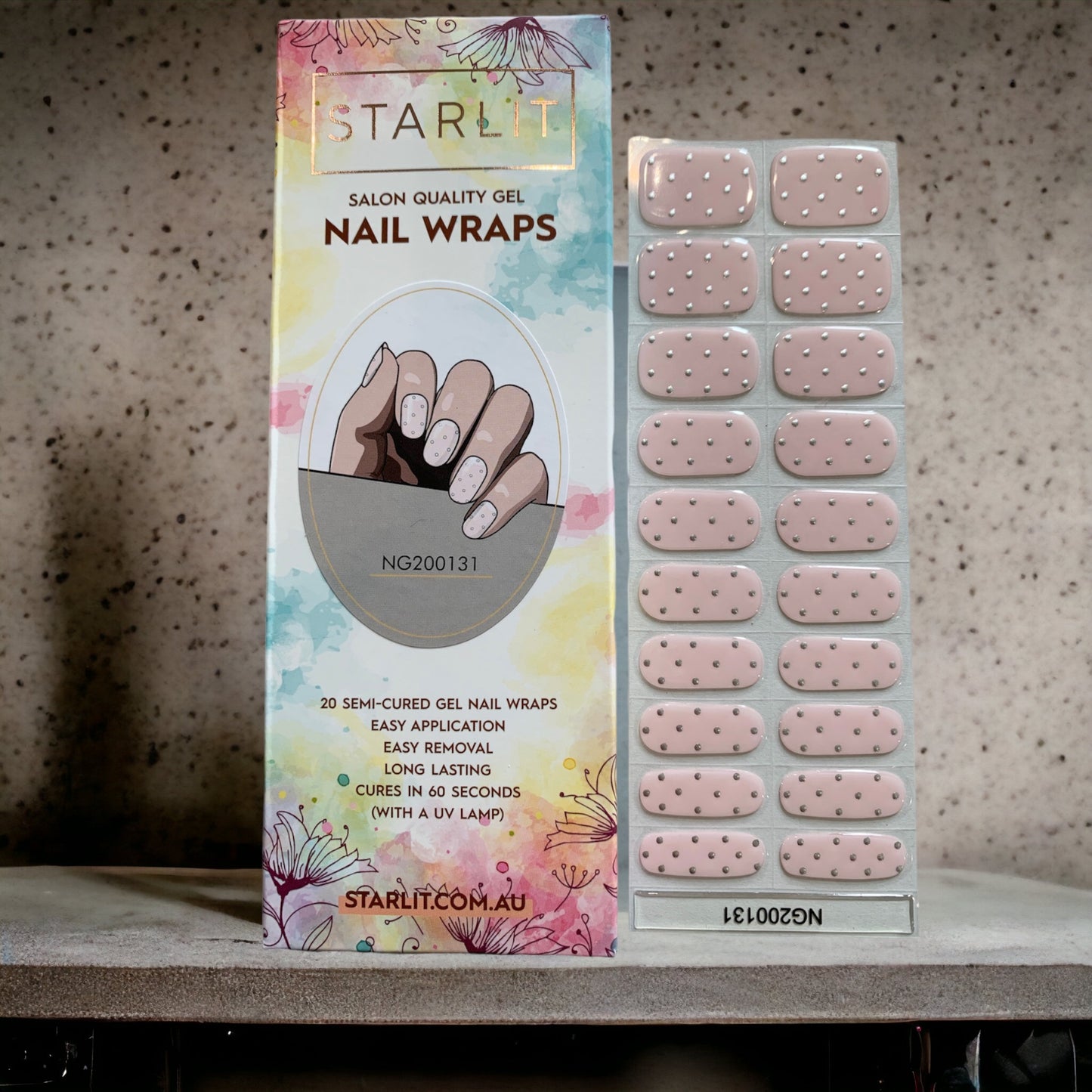 Polka Pop Semi-Cured Gel Nail Wraps