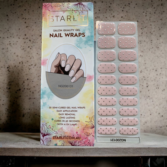Polka Pop Semi-Cured Gel Nail Wraps