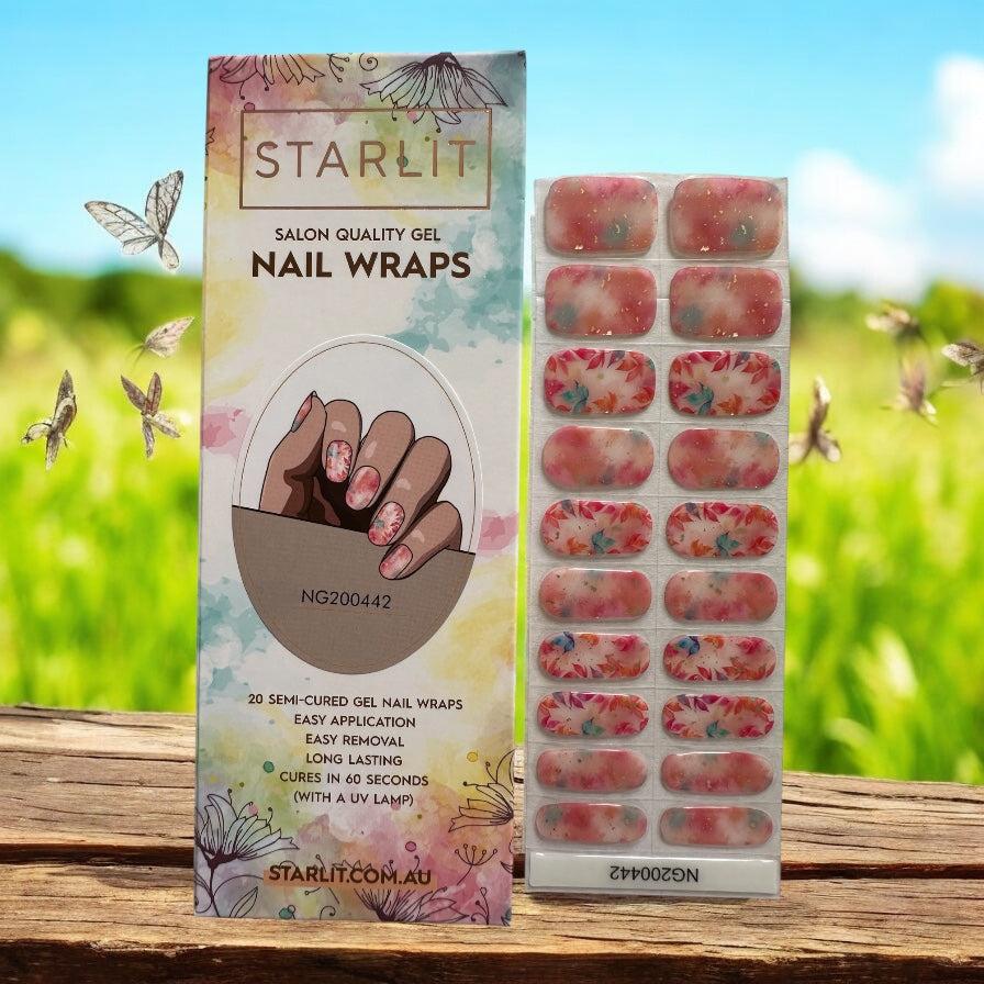 Garden Breeze Semi-Cured Gel Nail Wrap