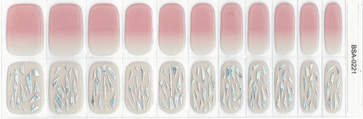 Rosé Reflections NO LIGHT Air Dry Gel Wraps