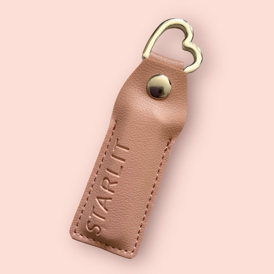 Nail Clipper with Pouch Keyring (Pink)