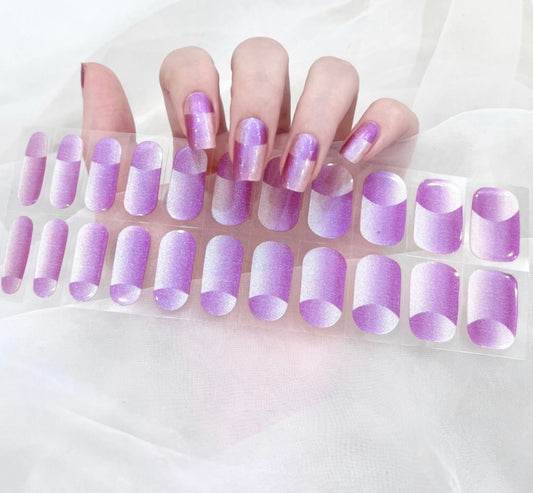 Raspberry Cream Illusion NO LIGHT Air Dry Gel Wraps