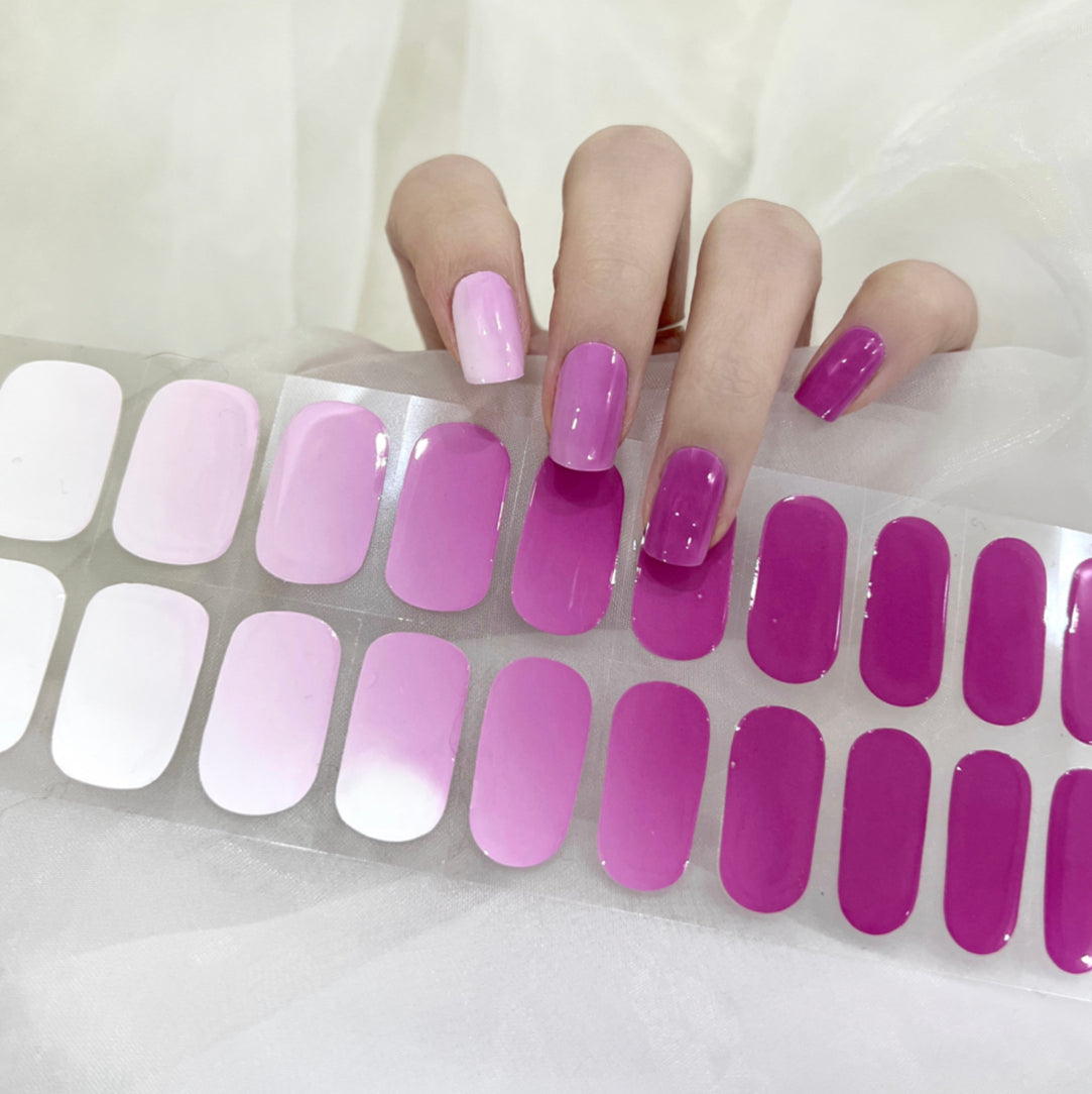 Solar Colour Changing White to Pink NO LIGHT Air Dry Gel Wraps