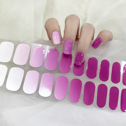 Solar Colour Changing White to Pink NO LIGHT Air Dry Gel Wraps
