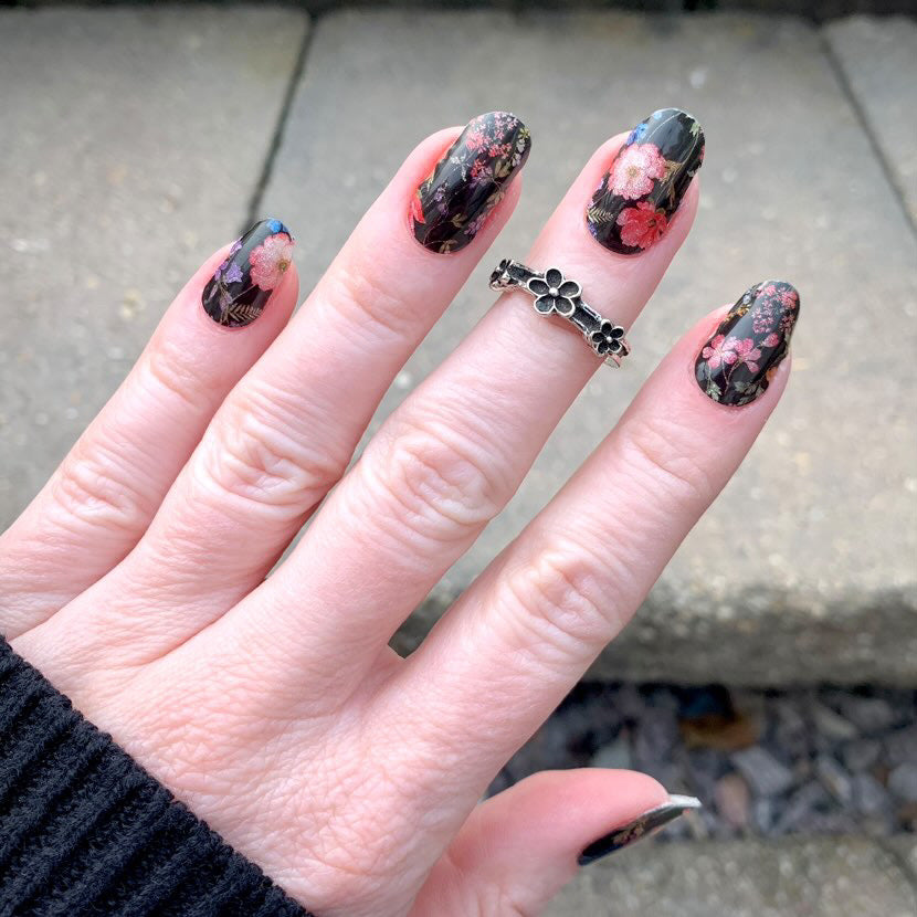 Floral Dreams Semi-Cured Gel Nail Wrap