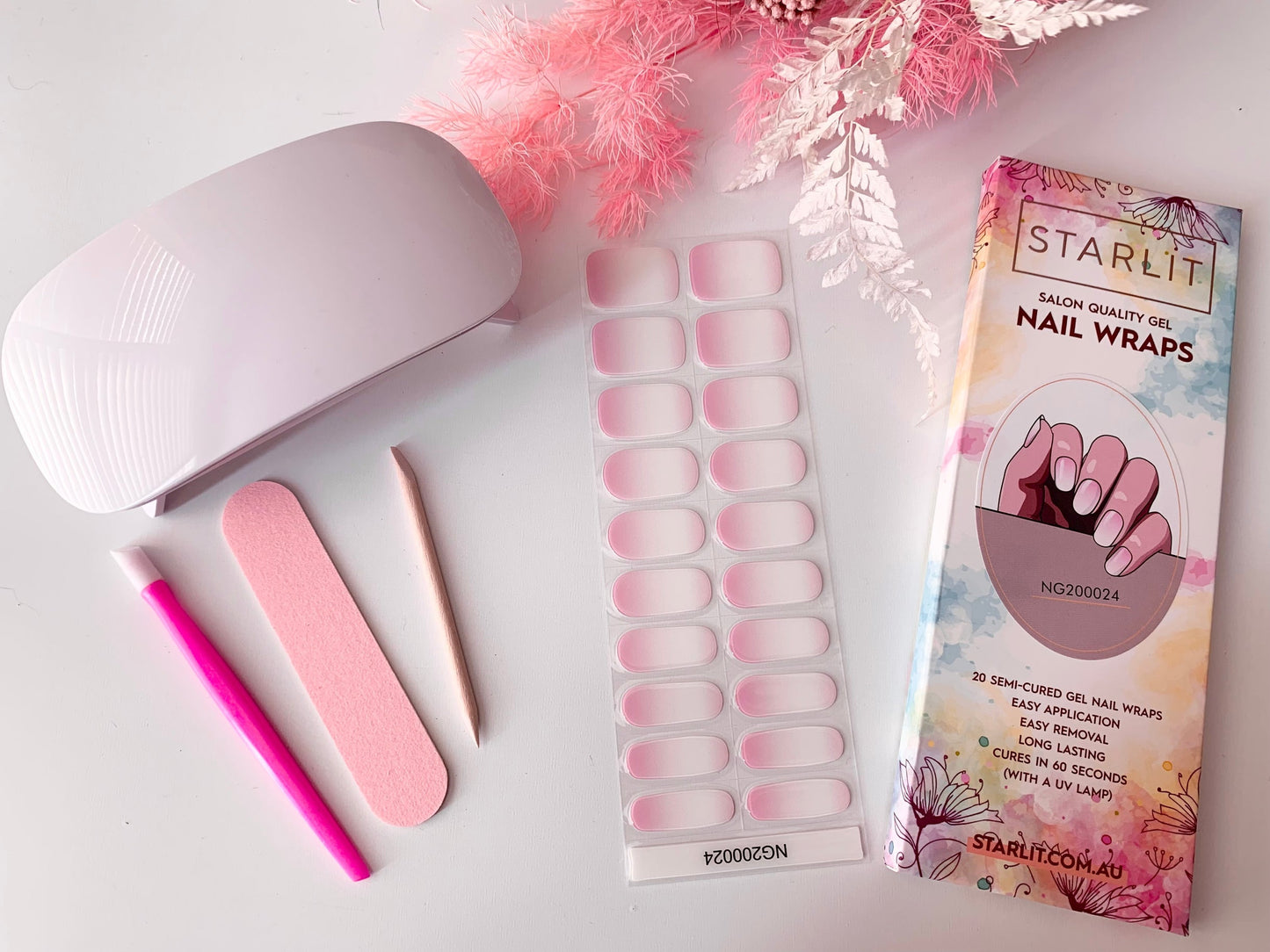 Boomer Ombré Semi-Cured Gel Nail Wrap