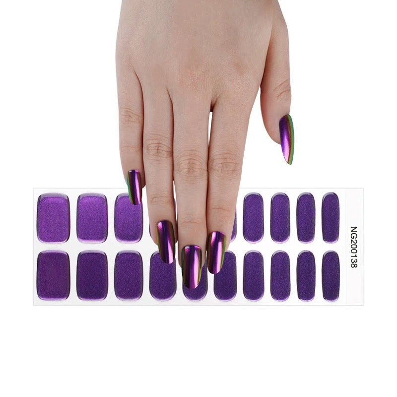 Violet Storm Colour Shift Semi-Cured Gel Nail Wrap