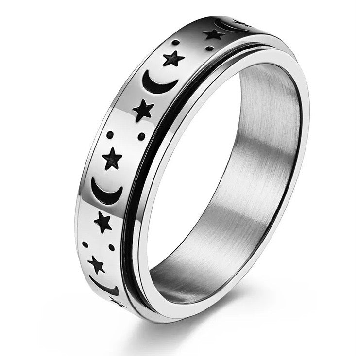 Zen Life Anxiety Spinner Ring (Cosmic) – Starlit