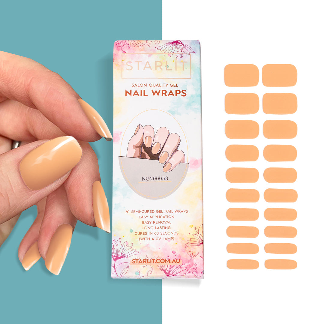 Sun Baked Semi-Cured Gel Nail Wrap