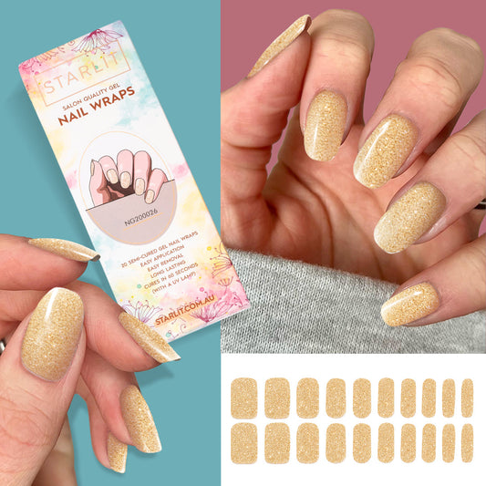 Champagne Fizz Semi-Cured Gel Nail Wrap