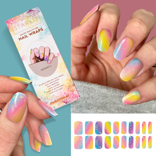 Meet The Rainbow Semi-Cured Gel Nail Wrap