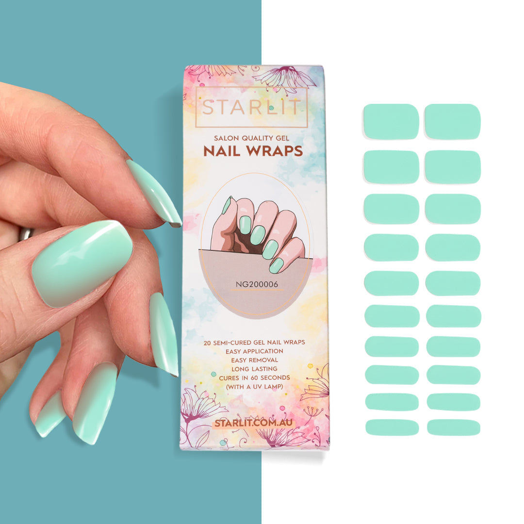 Sea Glass Semi-Cured Gel Nail Wrap