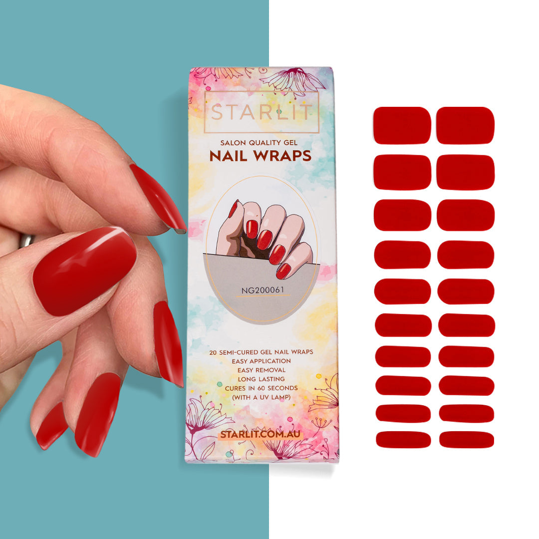 Spicy Semi-Cured Gel Nail Wrap