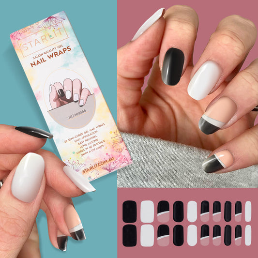 Black Tie Affair Semi-Cured Gel Nail Wrap