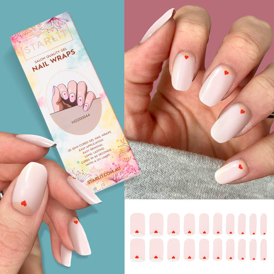 Sweetheart Semi-Cured Gel Nail Wrap