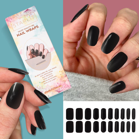 Midnight Kiss Semi-Cured Gel Nail Wrap