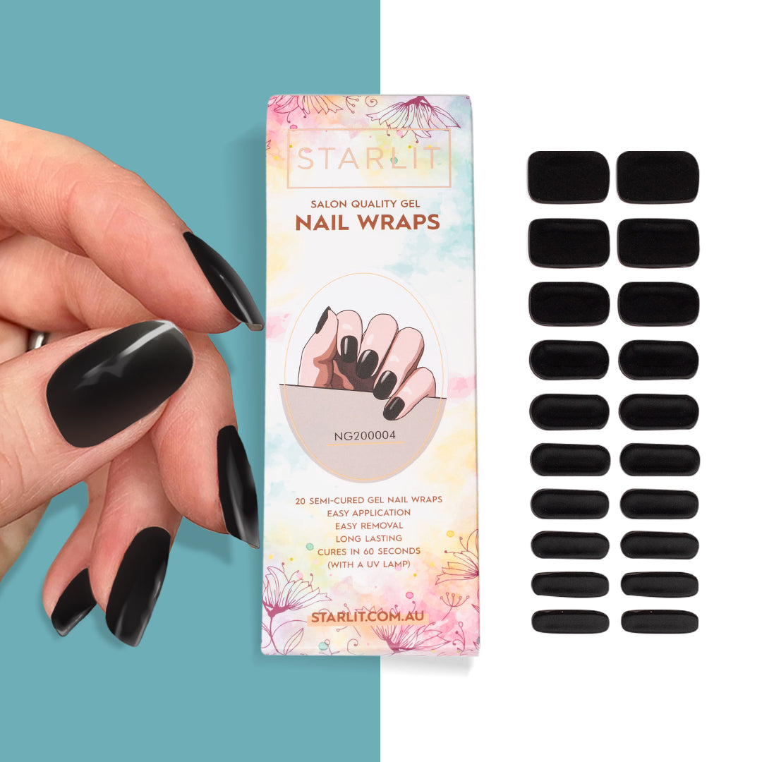 Midnight Kiss Semi-Cured Gel Nail Wrap