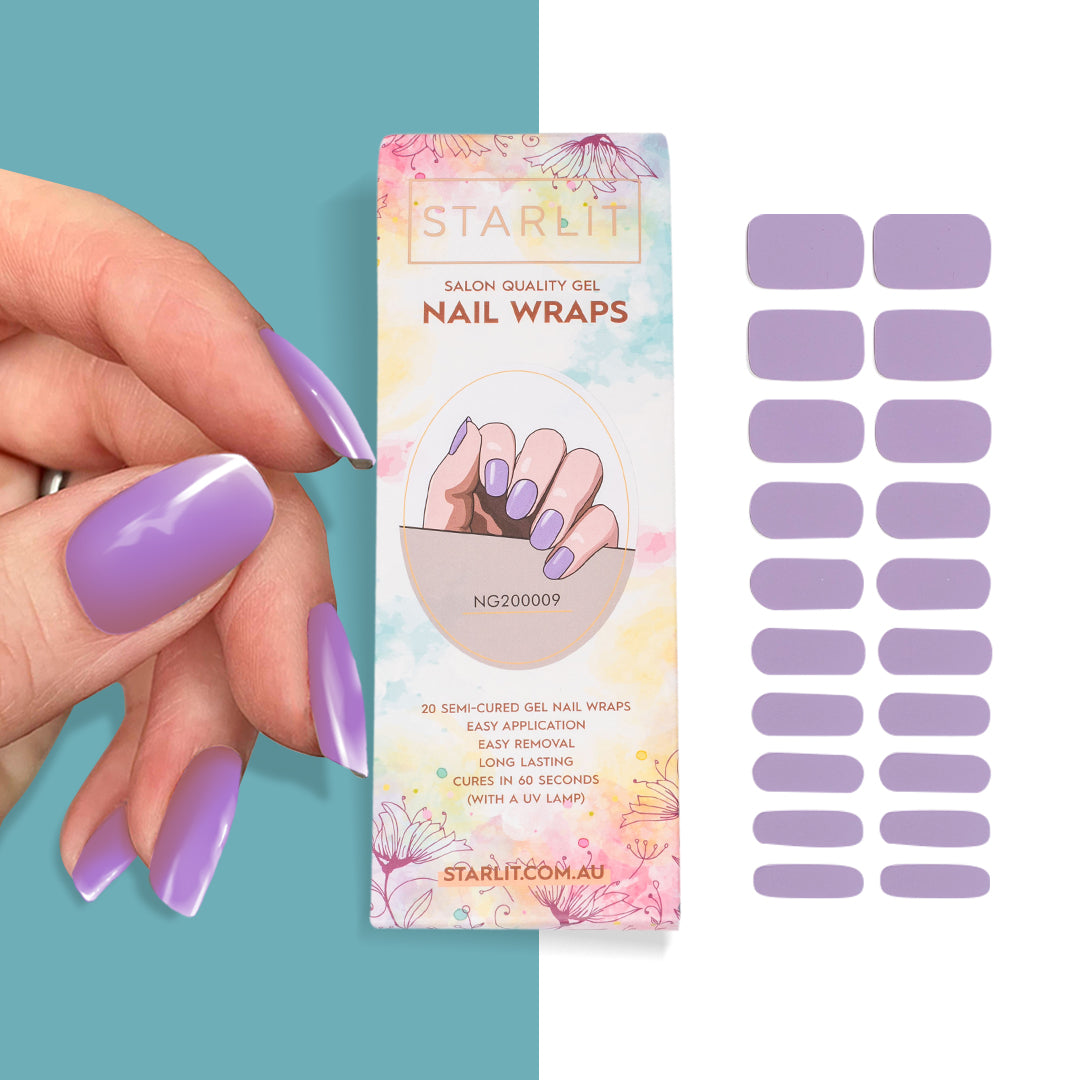 Lavender Dreams Semi-Cured Gel Nail Wrap