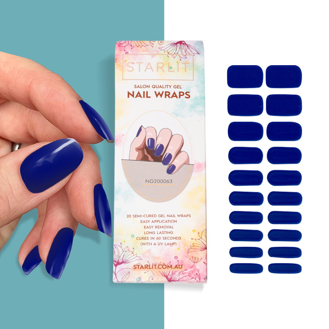 Deep Waters Semi-Cured Gel Nail Wrap