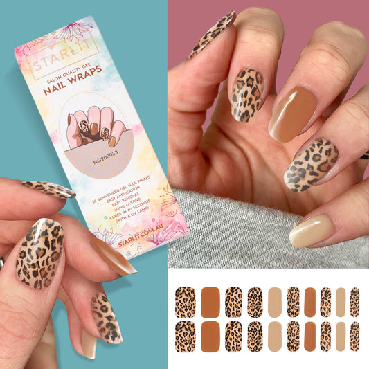 Wild At Heart Semi-Cured Gel Nail Wrap