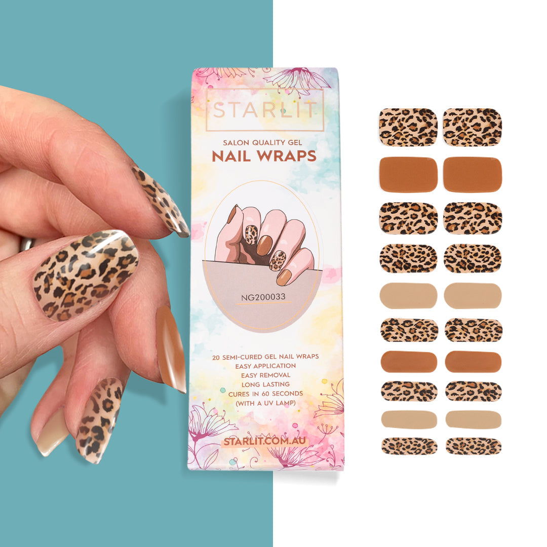 Wild At Heart Semi-Cured Gel Nail Wrap