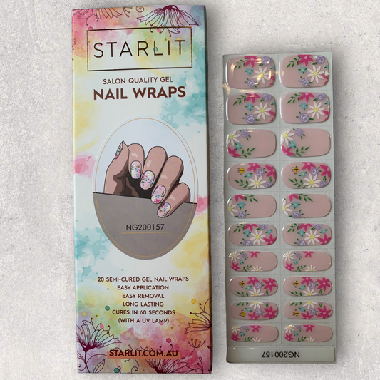 Spring Has Sprung Semi-Cured Gel Nail Wrap