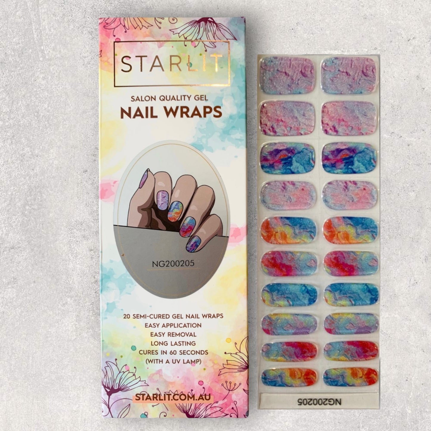 Artist's Palette Semi-Cured Gel Nail Wrap