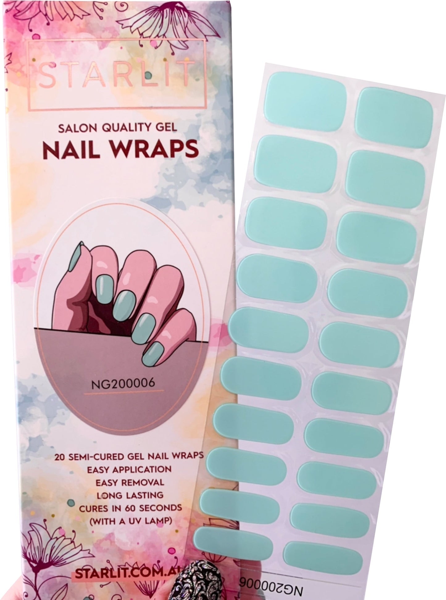 Sea Glass Semi-Cured Gel Nail Wrap