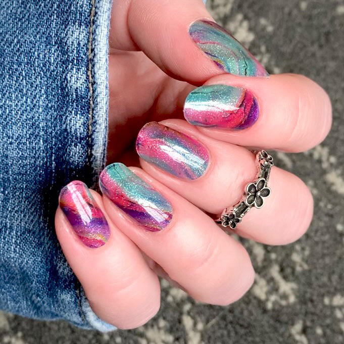 Sherbet Sundae Semi-Cured Gel Nail Wrap