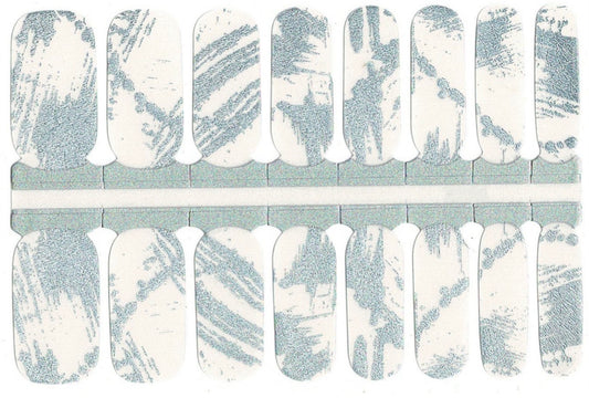Metallic Silver Streaks (Transparent)