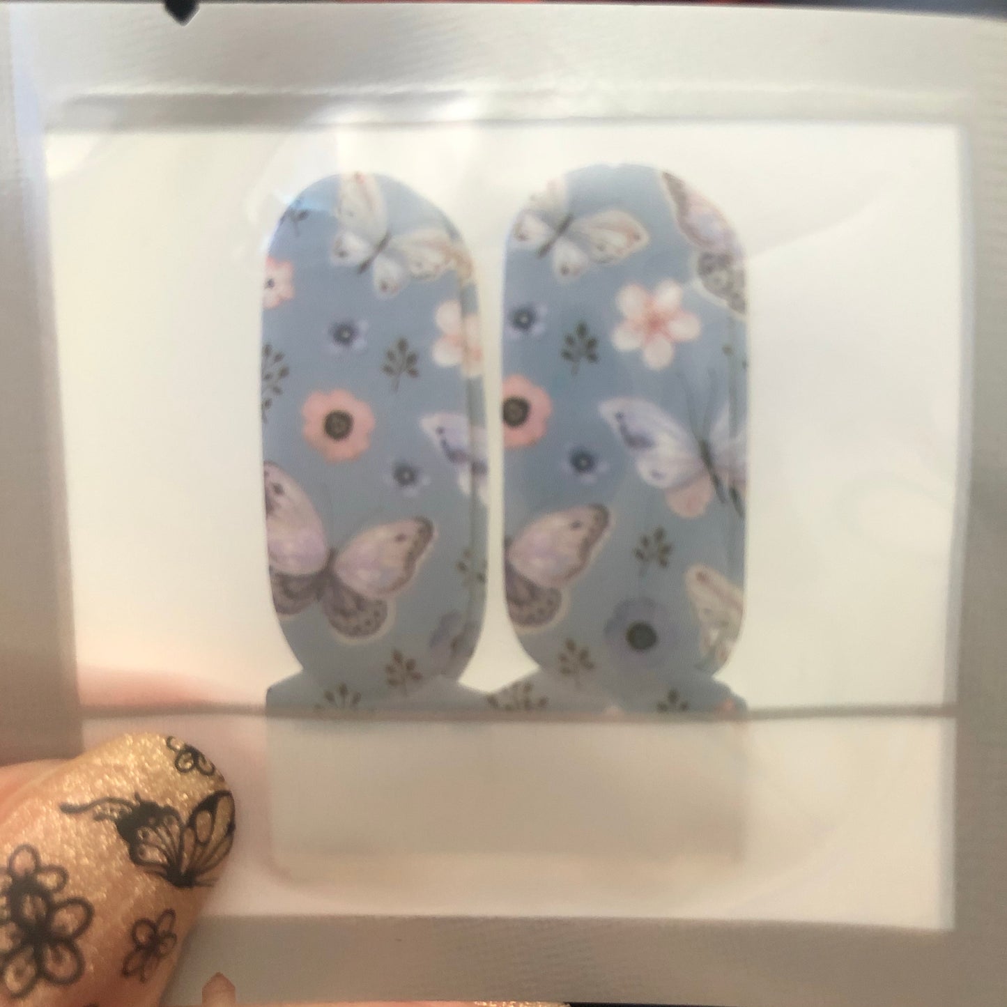 Blue Butterfly Foursies Accent